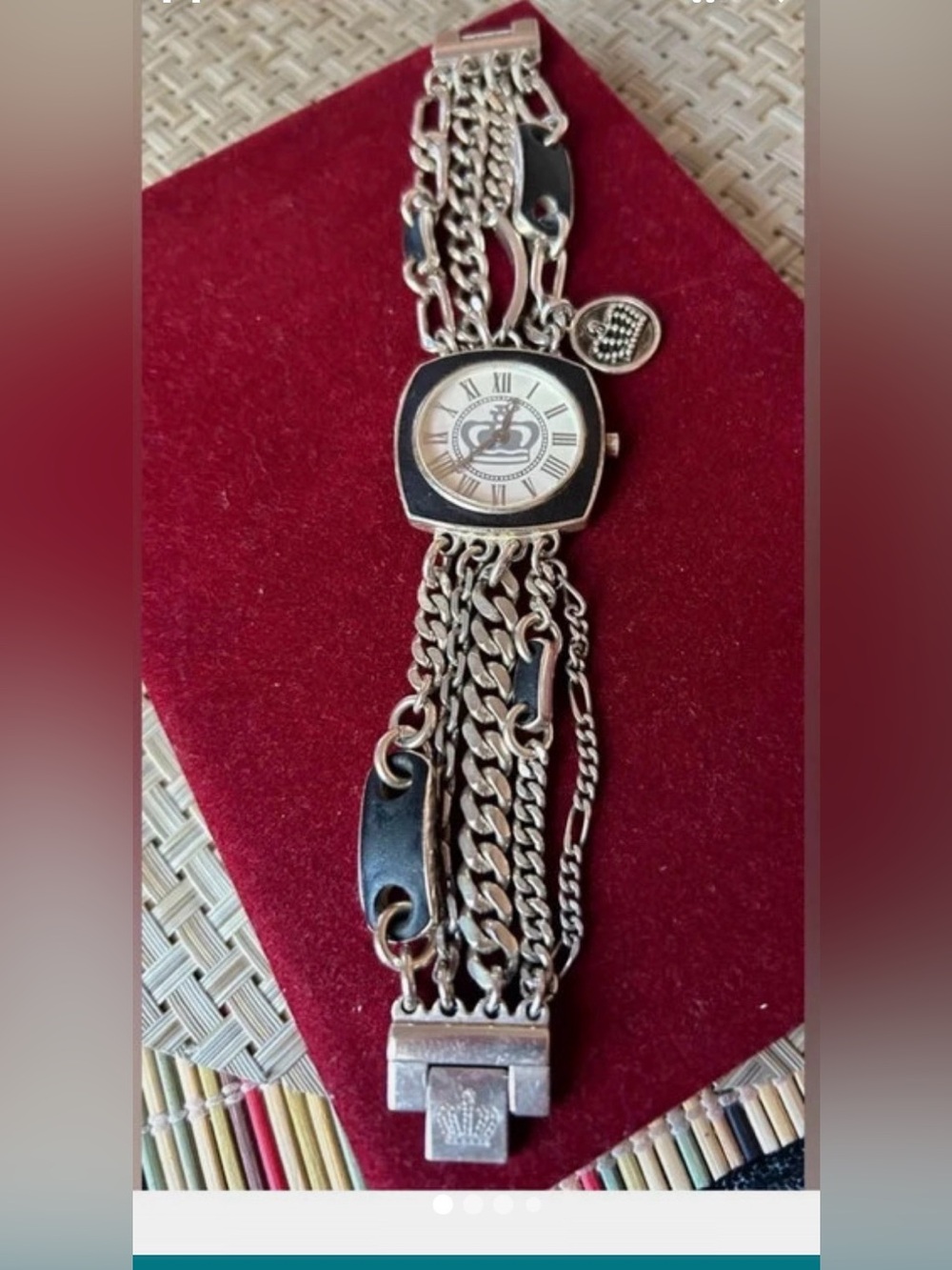 Juicy Couture vintage watch by Movado Crown. WORKS PERFECT!